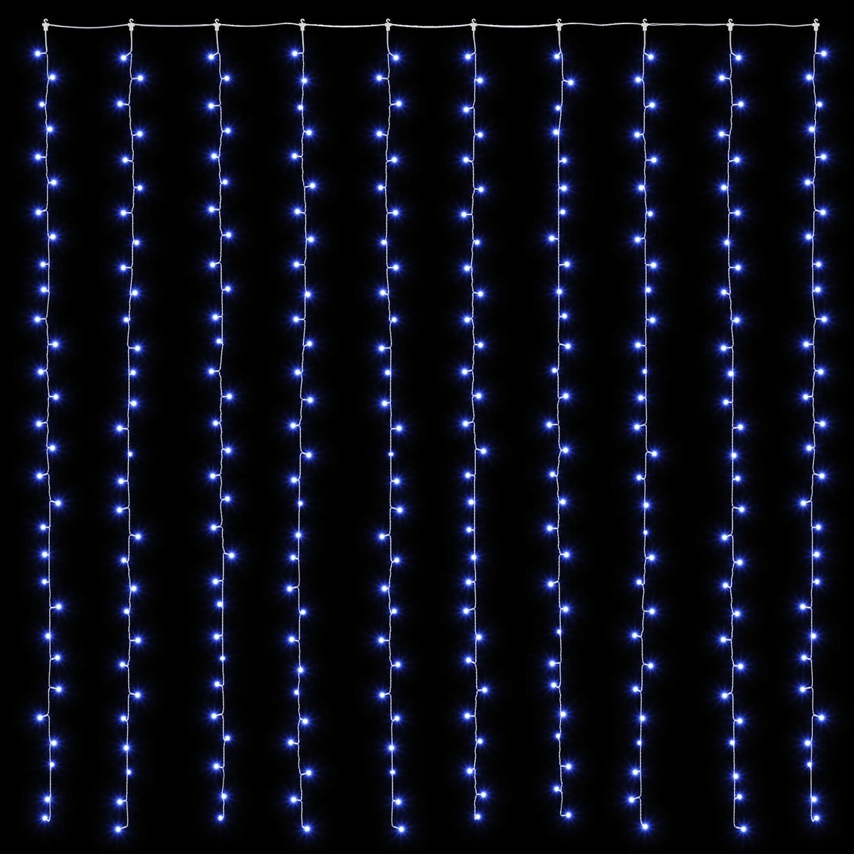 vidaXL Kurtyna świetlna 300 LED Niebieski 300 x 300 cm