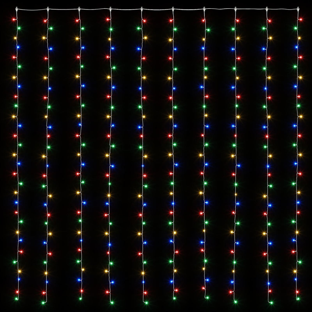 vidaXL Kurtyna świetlna 300 LED Wielokolorowy 300 x 300 cm