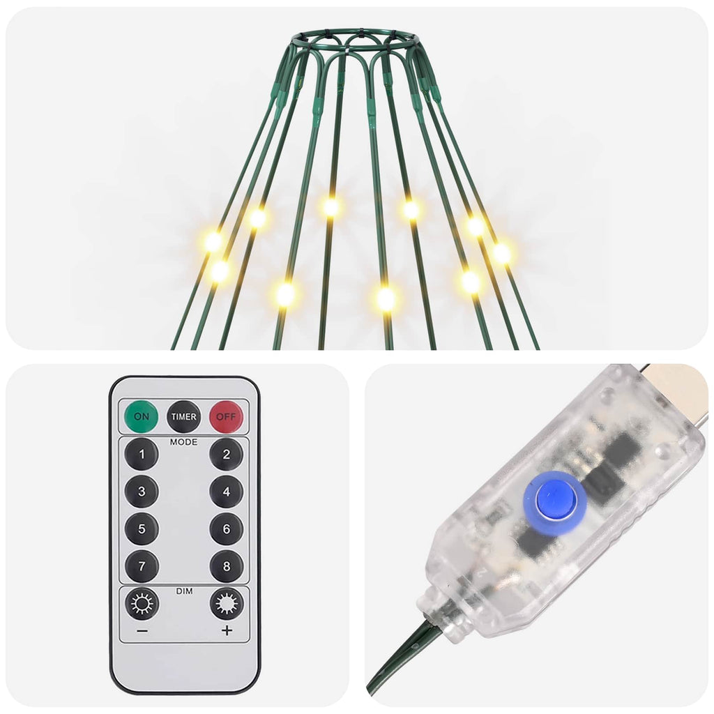 vidaXL Lampki choinkowe 180 LED Ciepła biel 180 cm