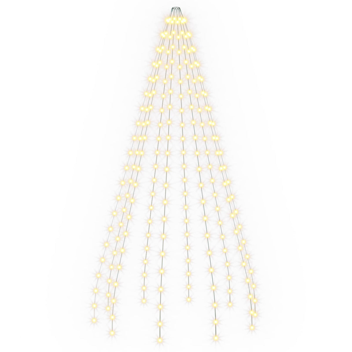 vidaXL Lampki choinkowe 210 LED Ciepła biel 210 cm