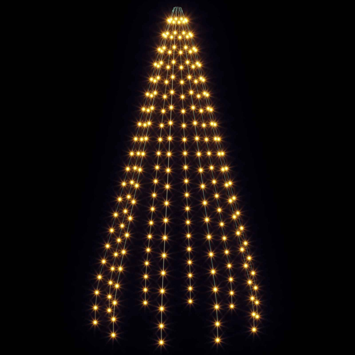 vidaXL Lampki choinkowe 210 LED Ciepła biel 210 cm