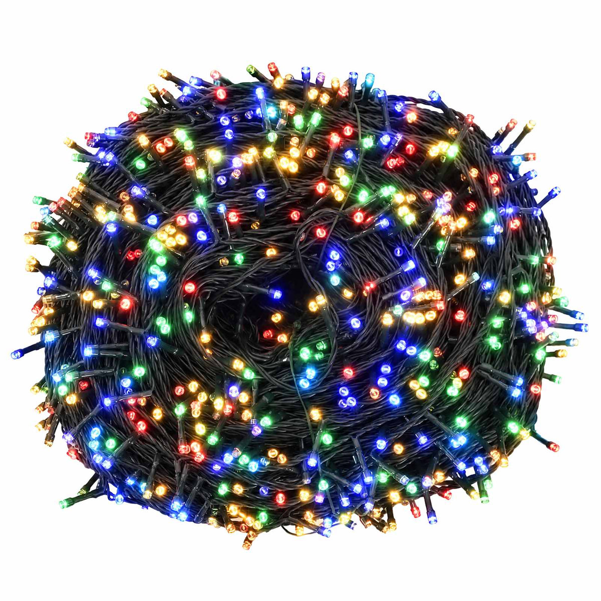 vidaXL Dwukolorowe lampki choinkowe 400 LED Wielokolorowy 40 m