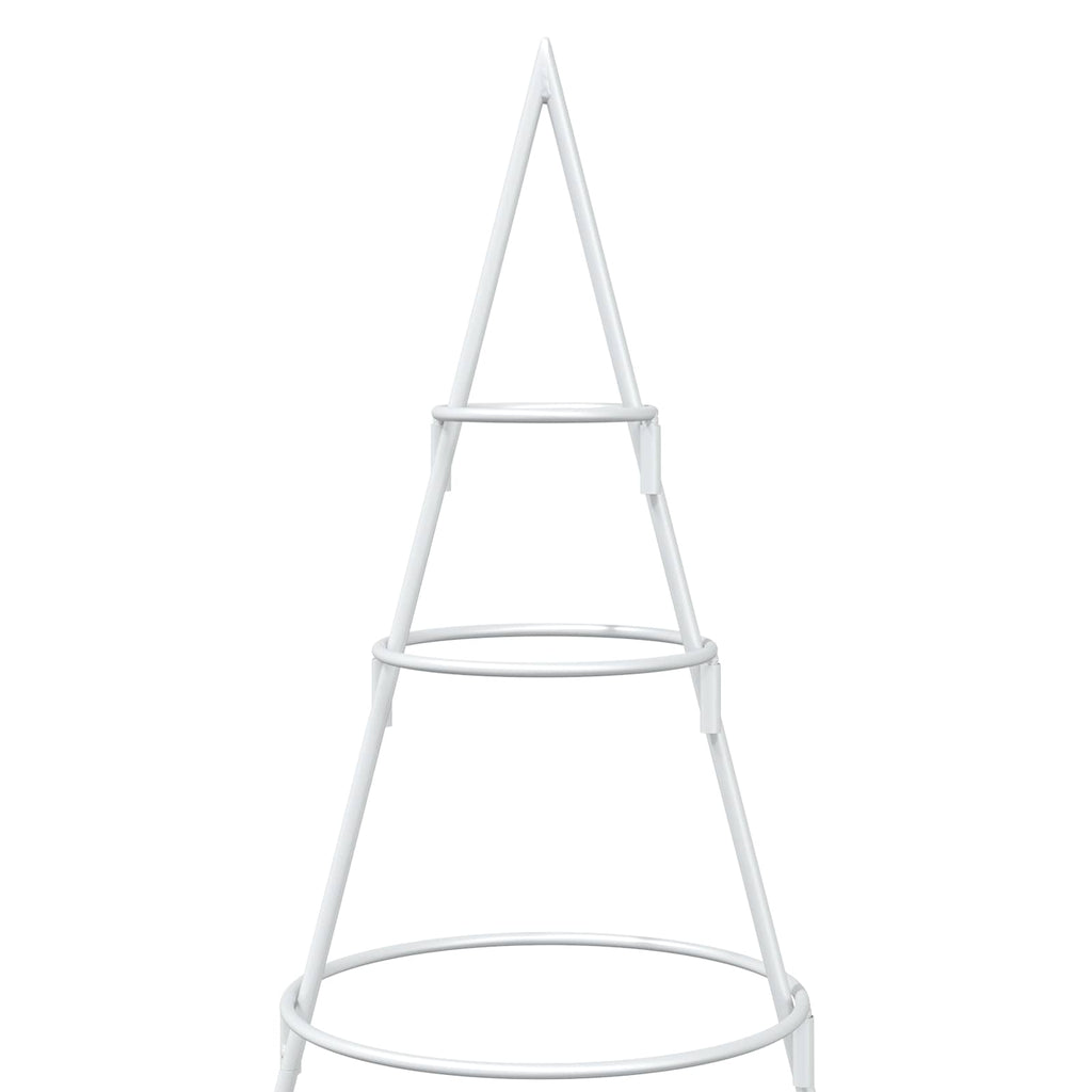 vidaXL Metalowa choinka ze stojakiem KUOPIO 125 cm Stal Biały