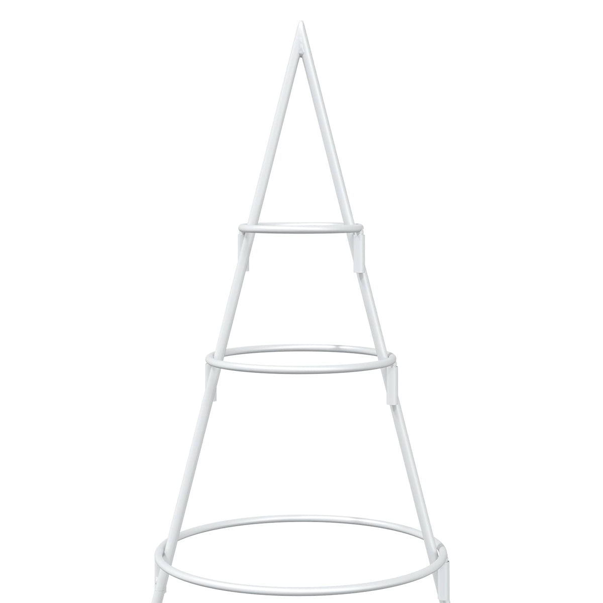 vidaXL Metalowa choinka ze stojakiem KUOPIO 125 cm Stal Biały