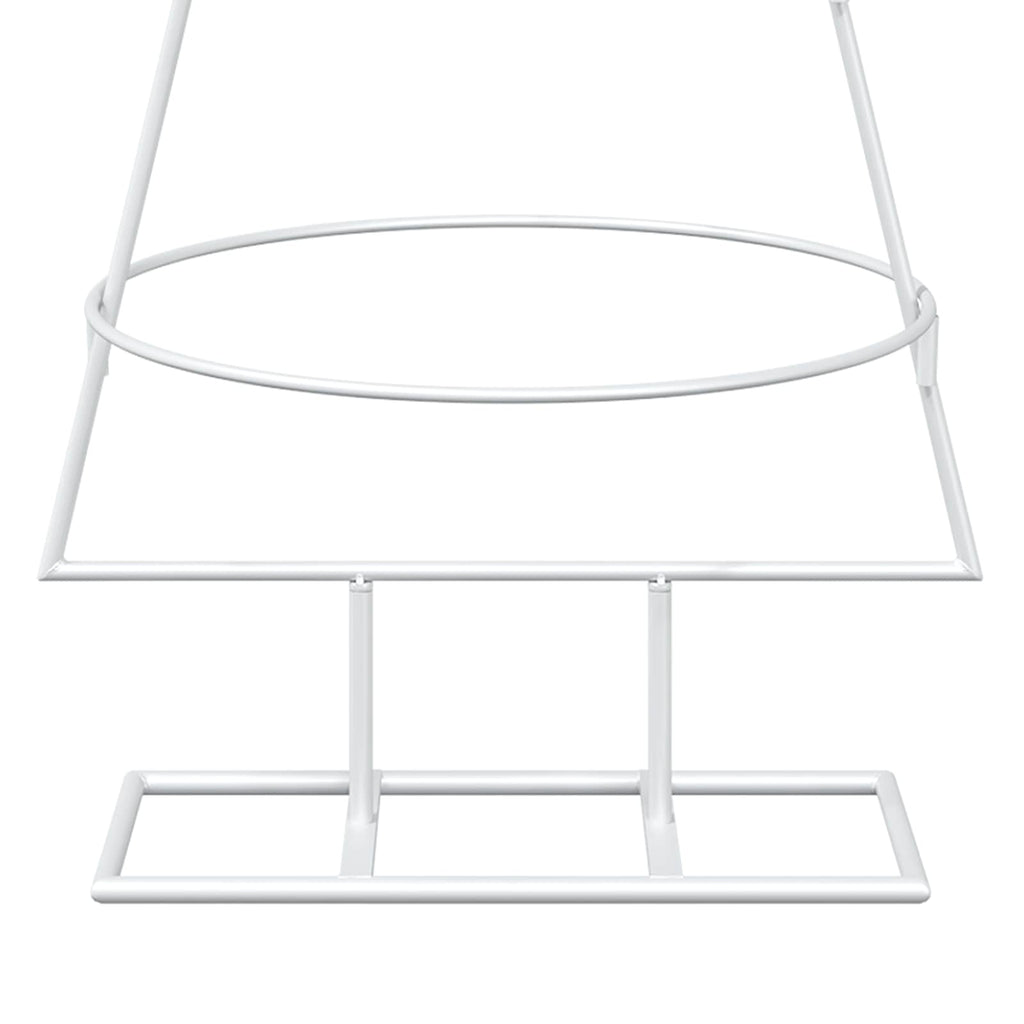 vidaXL Metalowa choinka ze stojakiem KUOPIO 125 cm Stal Biały