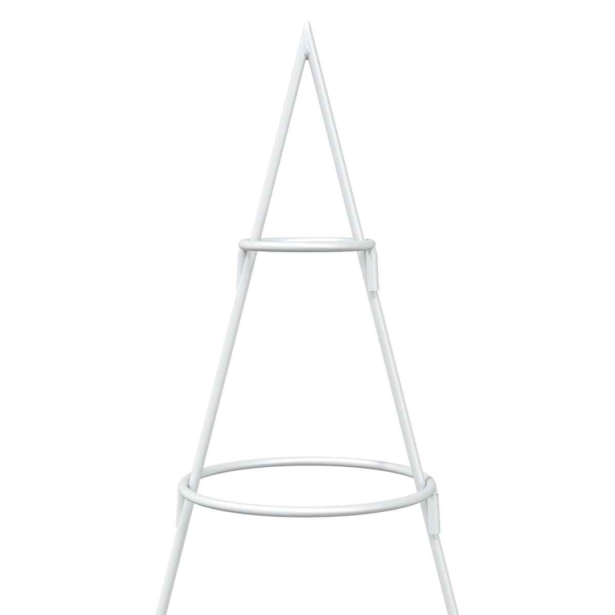 vidaXL Metalowa choinka ze stojakiem KUOPIO 150 cm Stal Biały