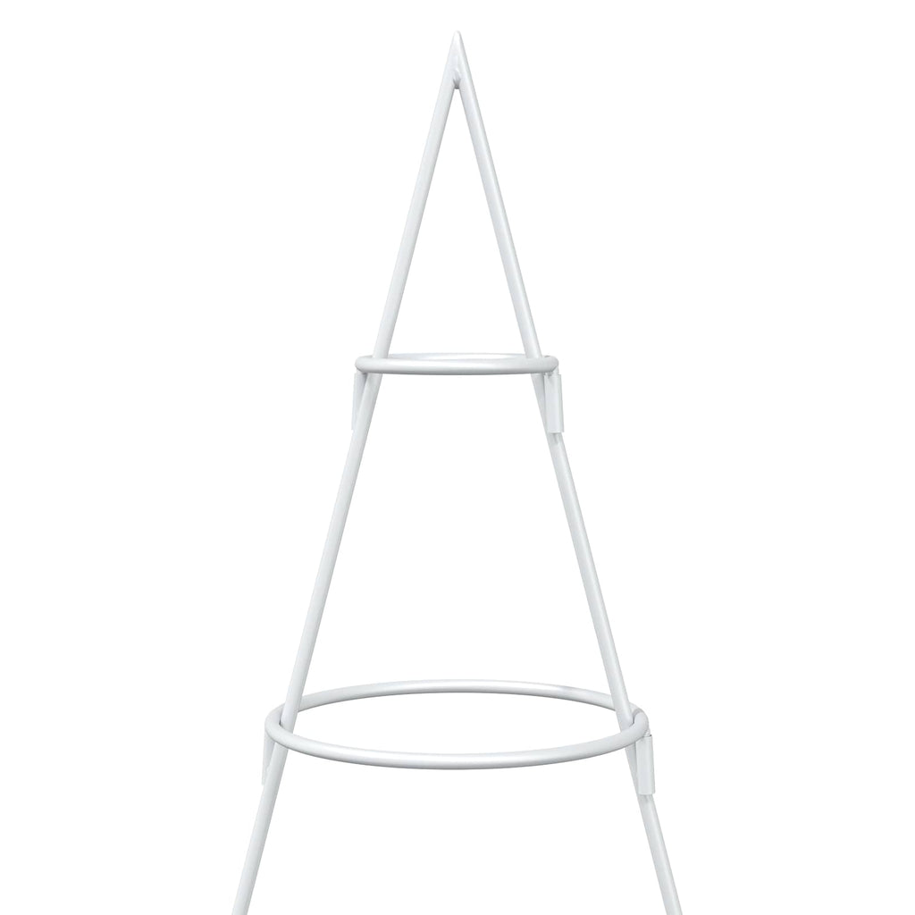 vidaXL Metalowa choinka ze stojakiem KUOPIO 210 cm Stal Biały