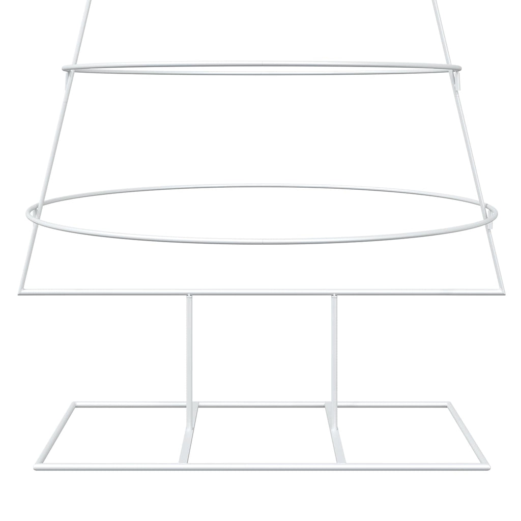 vidaXL Metalowa choinka ze stojakiem KUOPIO 210 cm Stal Biały