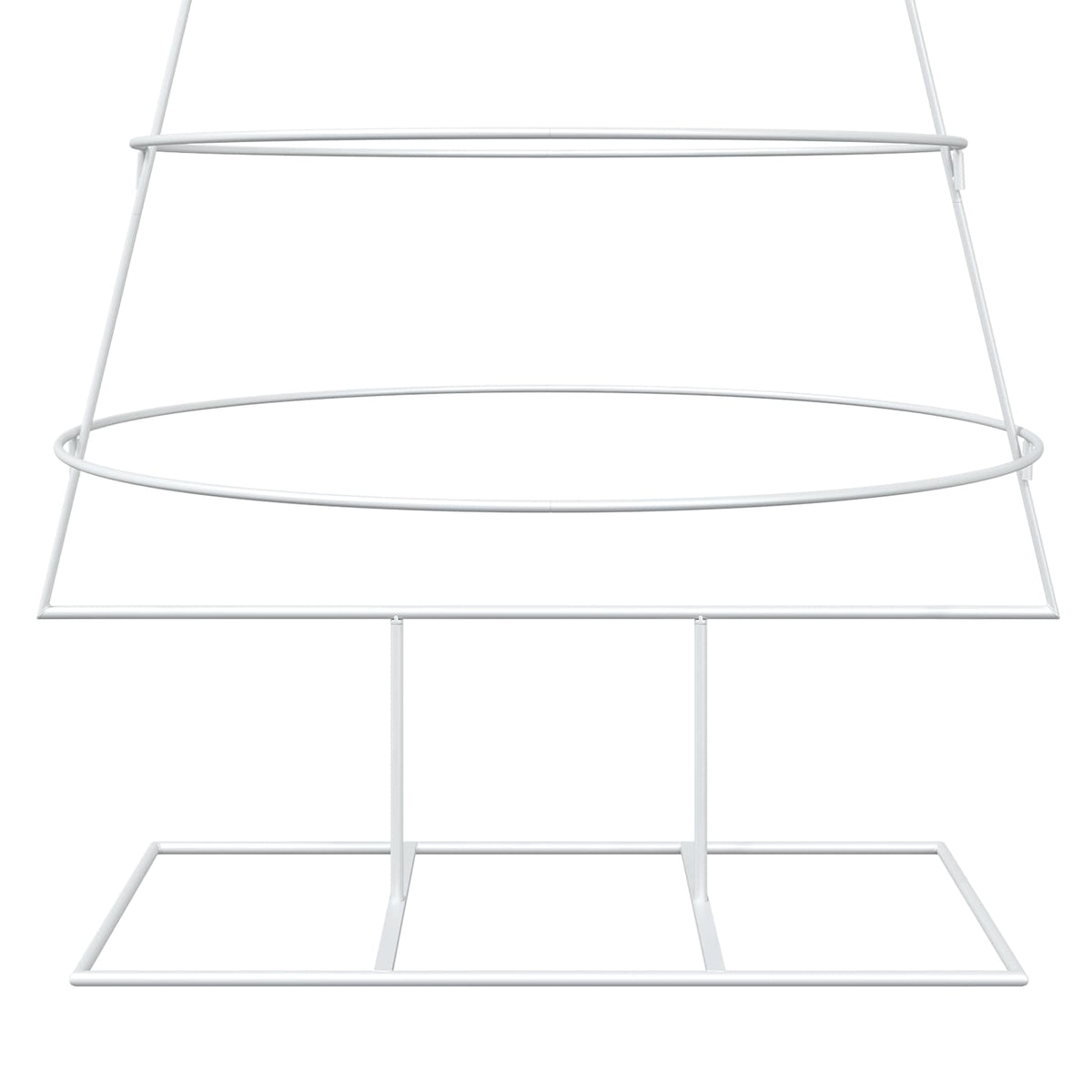 vidaXL Metalowa choinka ze stojakiem KUOPIO 210 cm Stal Biały