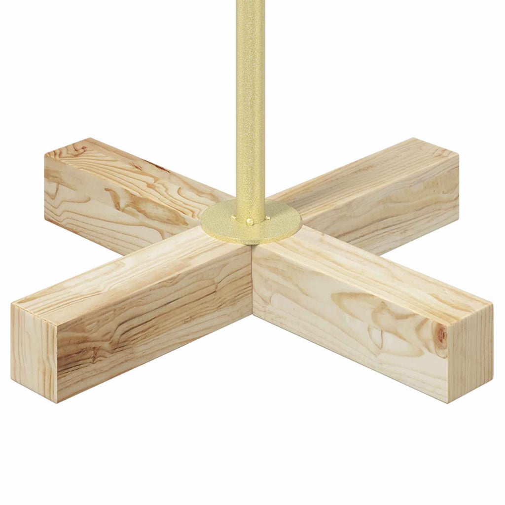 vidaXL Choinka Stożkowa Świąteczna KUOPIO 60 cm Stal złoty