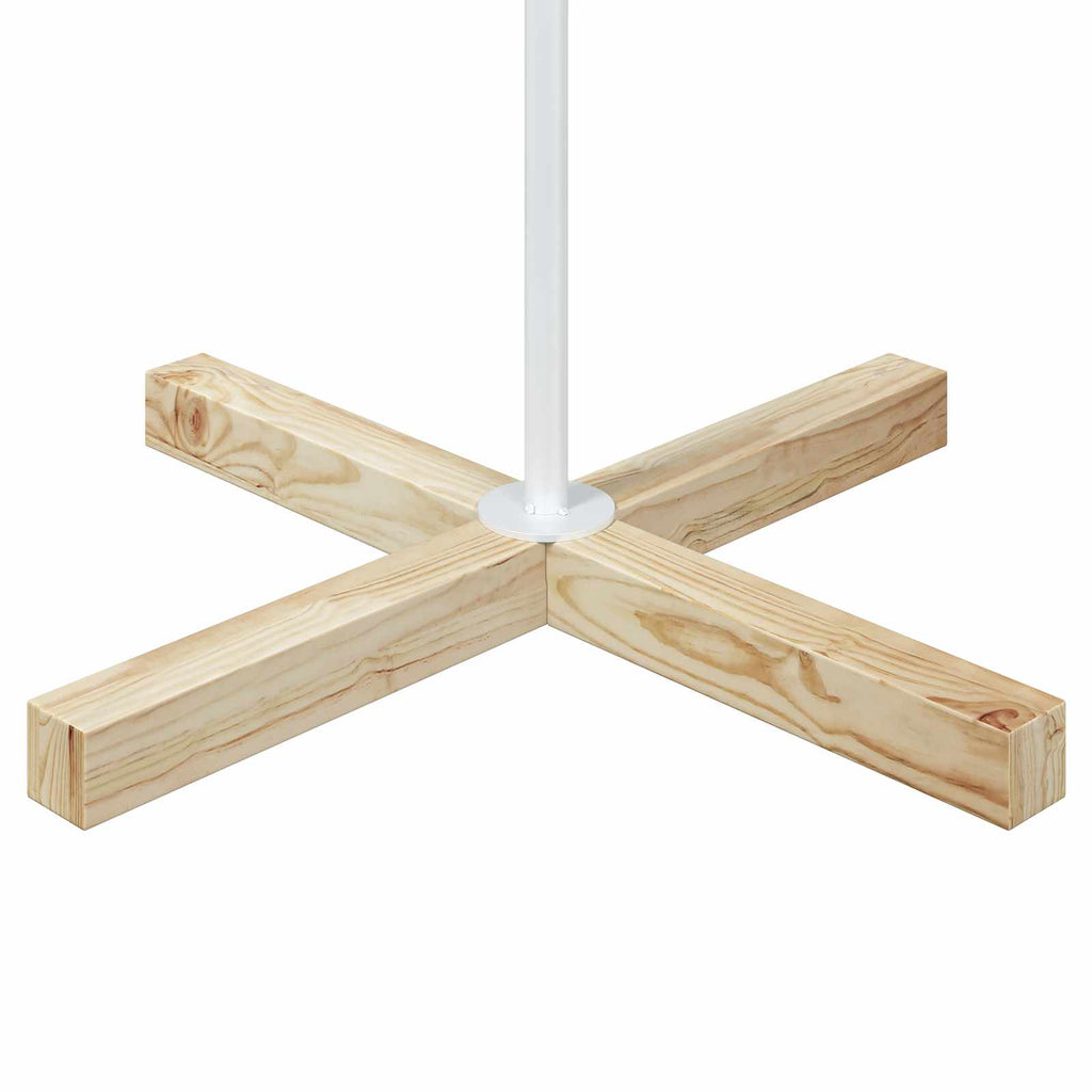 vidaXL Choinka Stożkowa Świąteczna KUOPIO 180 cm Stal Biały