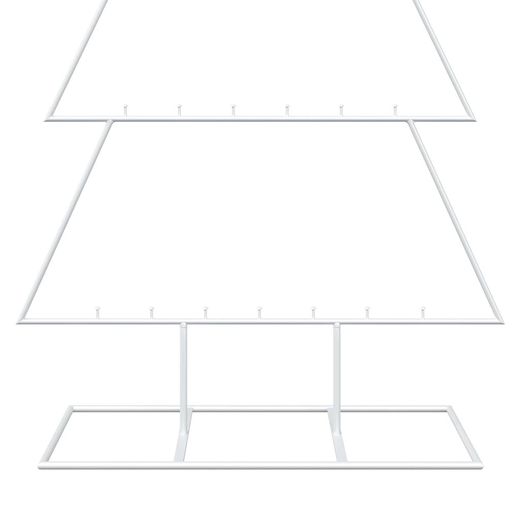 vidaXL Metalowa choinka ze stojakiem KUOPIO 150 cm Stal Biały