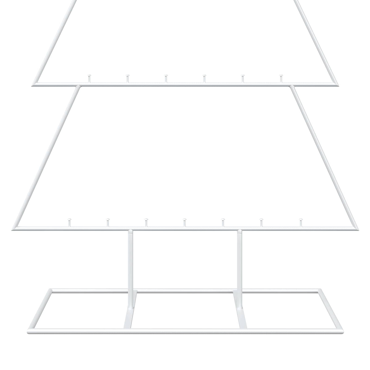 vidaXL Metalowa choinka ze stojakiem KUOPIO 150 cm Stal Biały