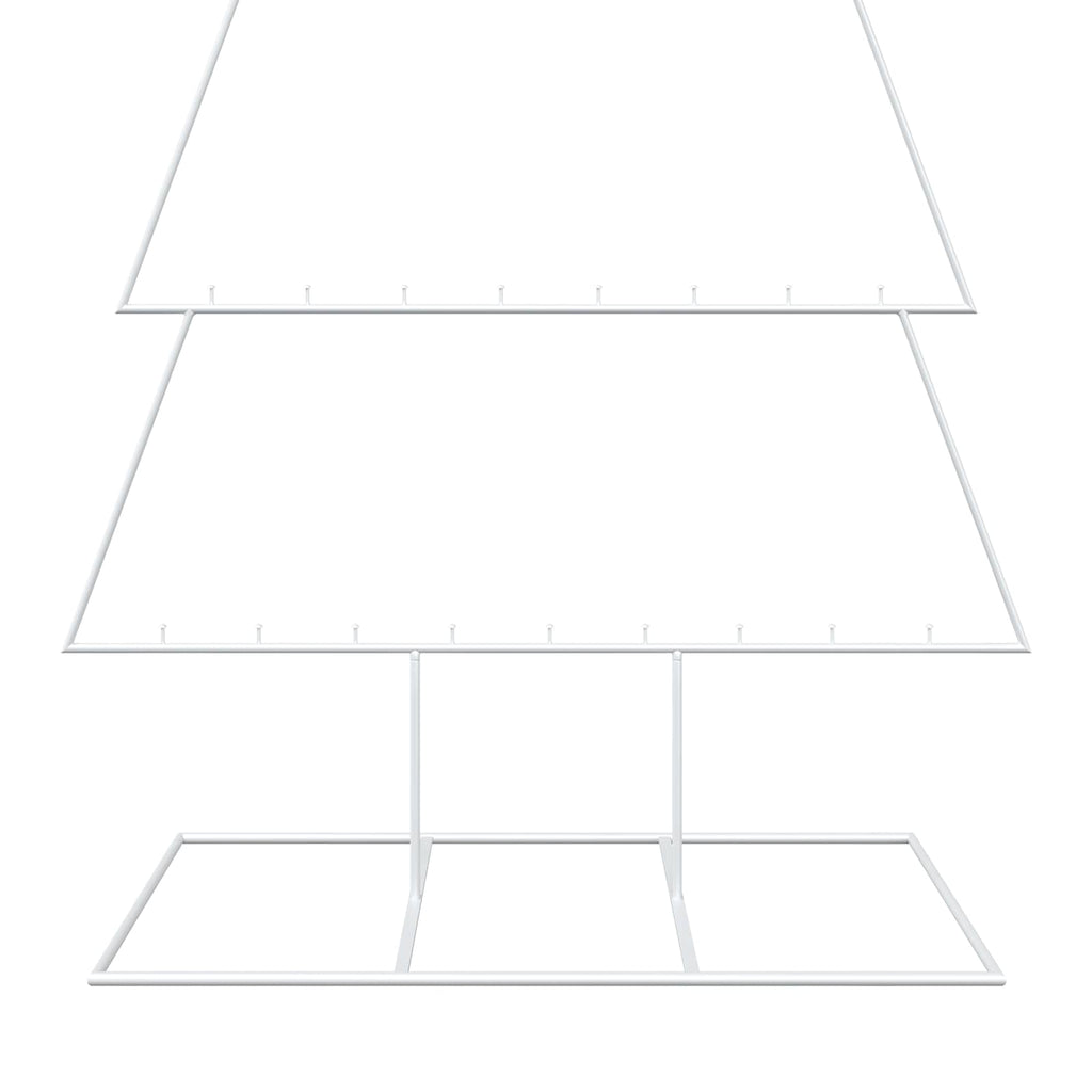 vidaXL Metalowa choinka ze stojakiem KUOPIO 210 cm Stal Biały