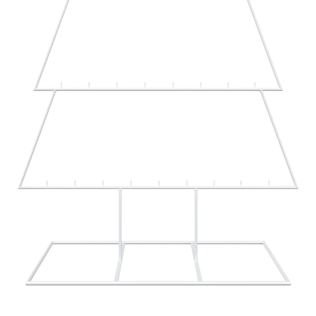 vidaXL Metalowa choinka ze stojakiem KUOPIO 210 cm Stal Biały
