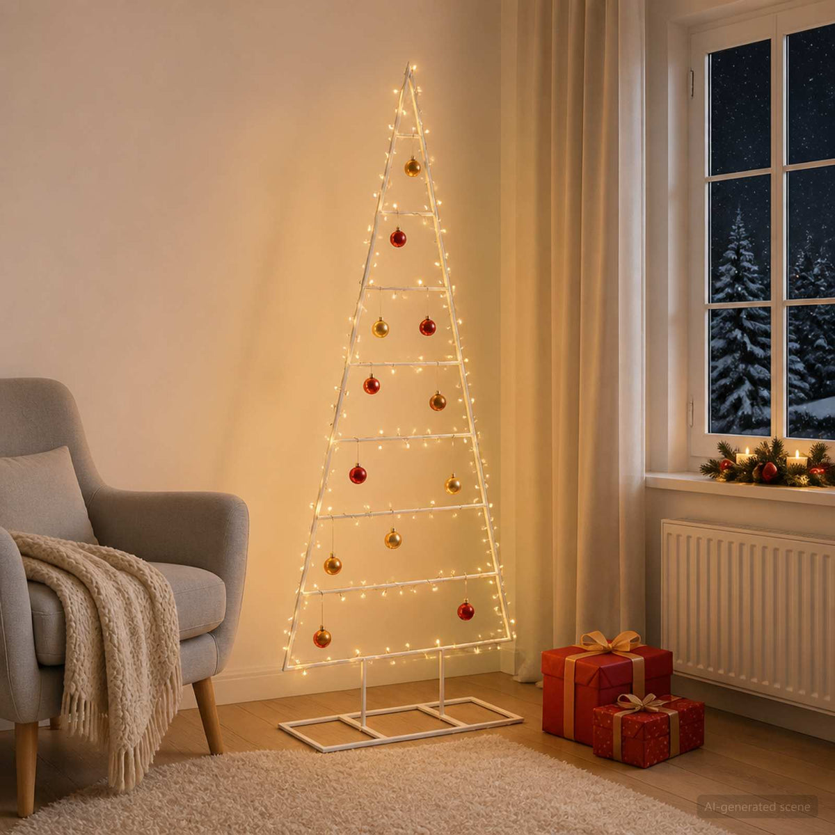 vidaXL Metalowa choinka świąteczna KUOPIO 150 cm