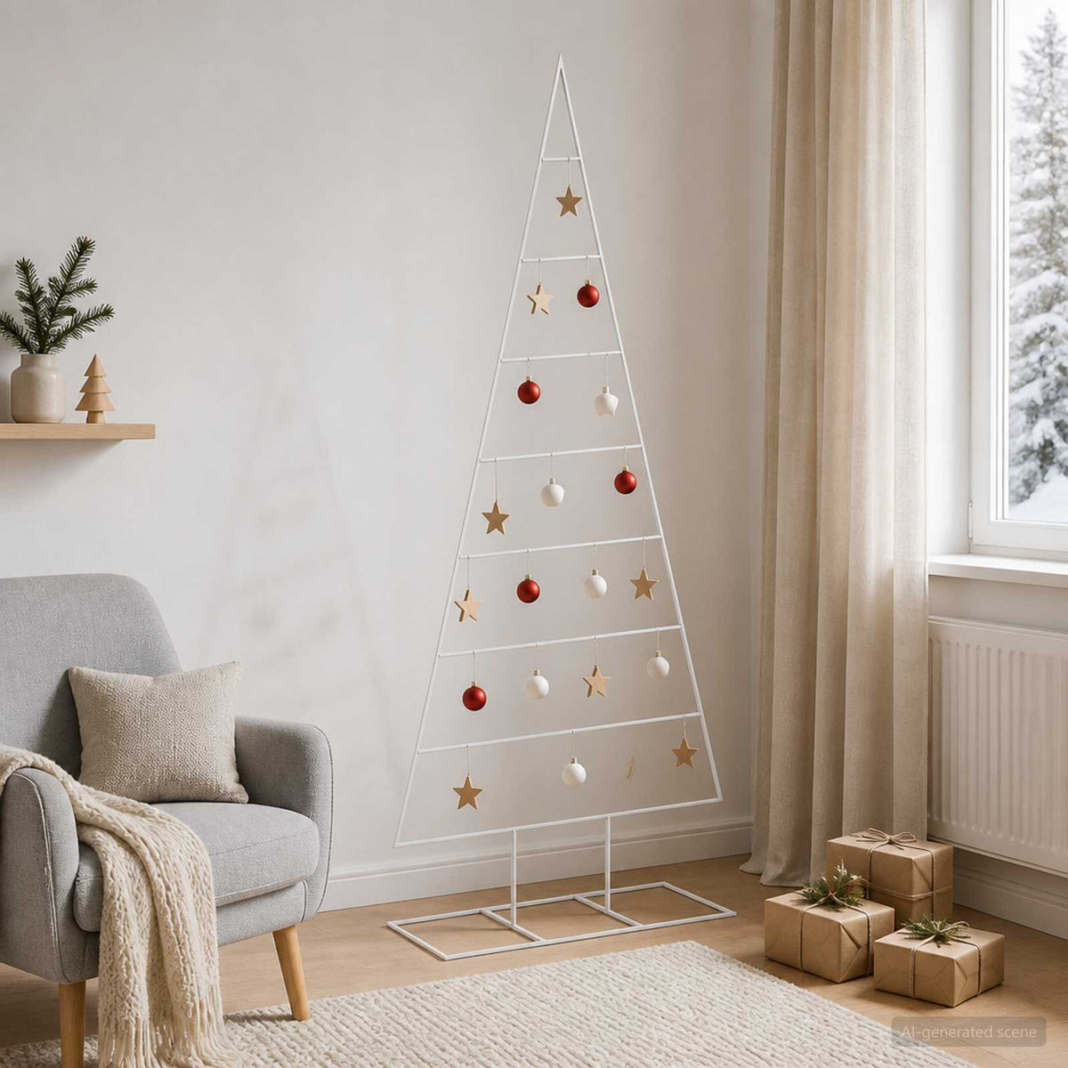 vidaXL Metalowa choinka świąteczna KUOPIO 180 cm