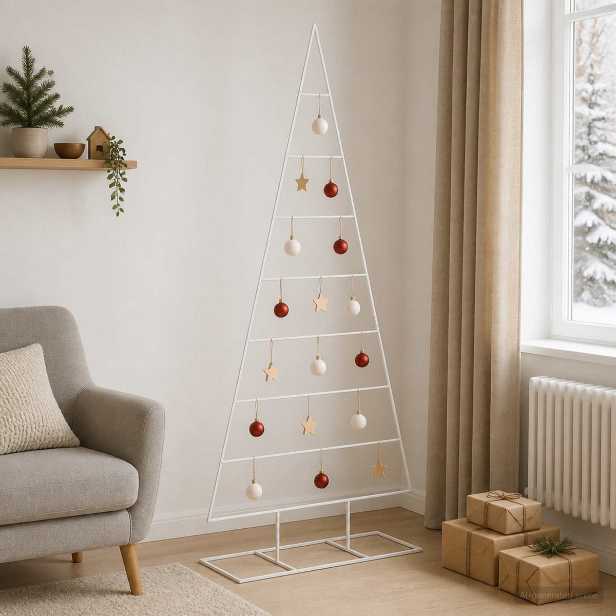 vidaXL Metalowa choinka świąteczna KUOPIO 210 cm
