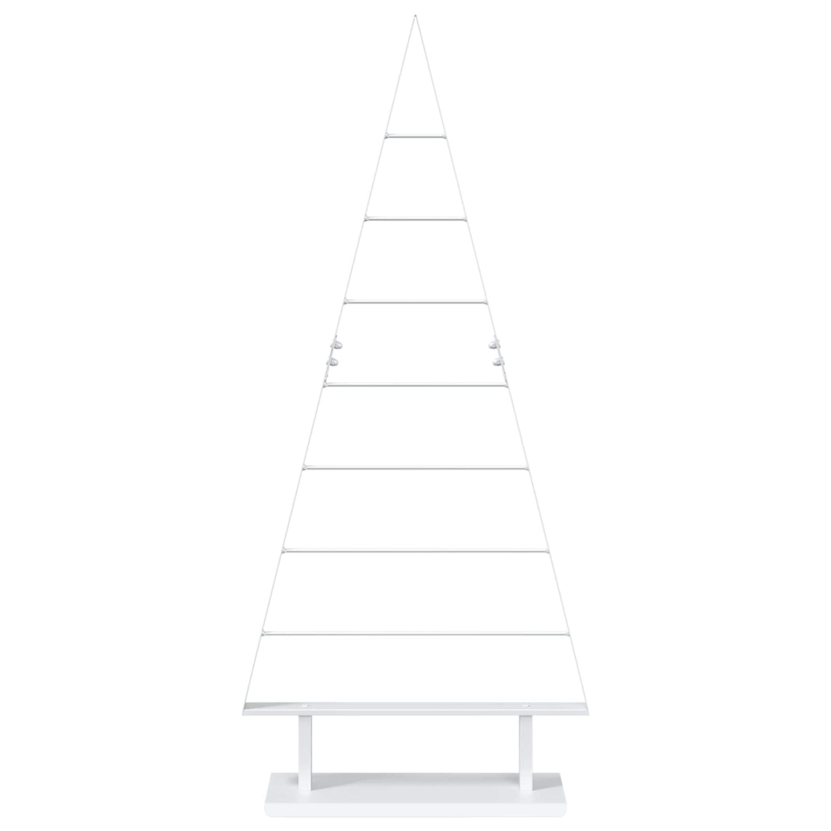 vidaXL Metalowa choinka świąteczna KUOPIO 125 cm Stal Biały