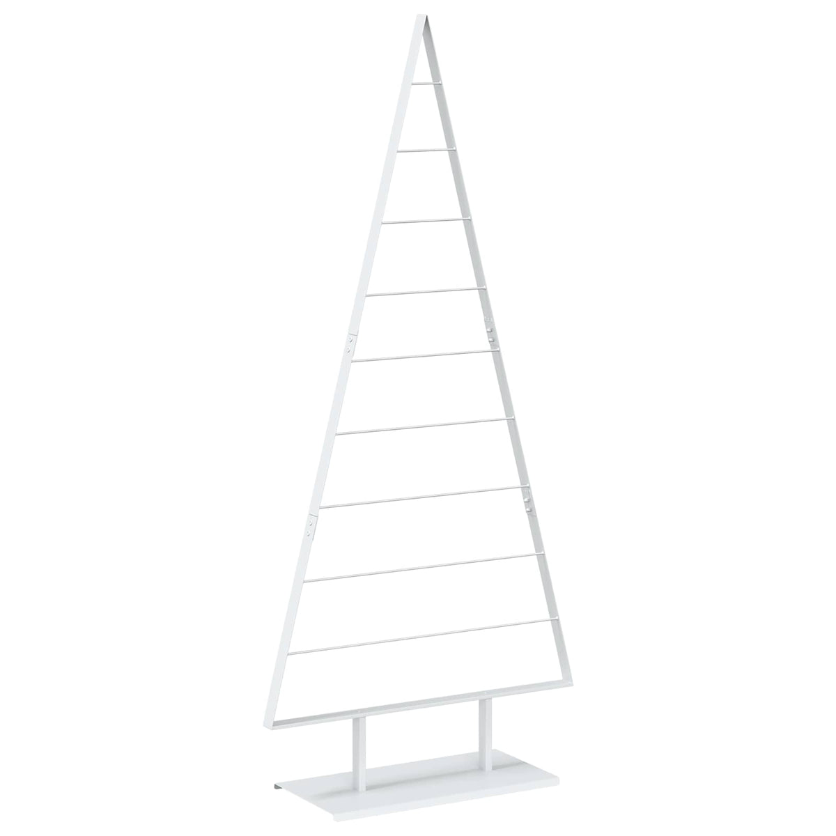 vidaXL Metalowa choinka świąteczna KUOPIO 210 cm Stal Biały