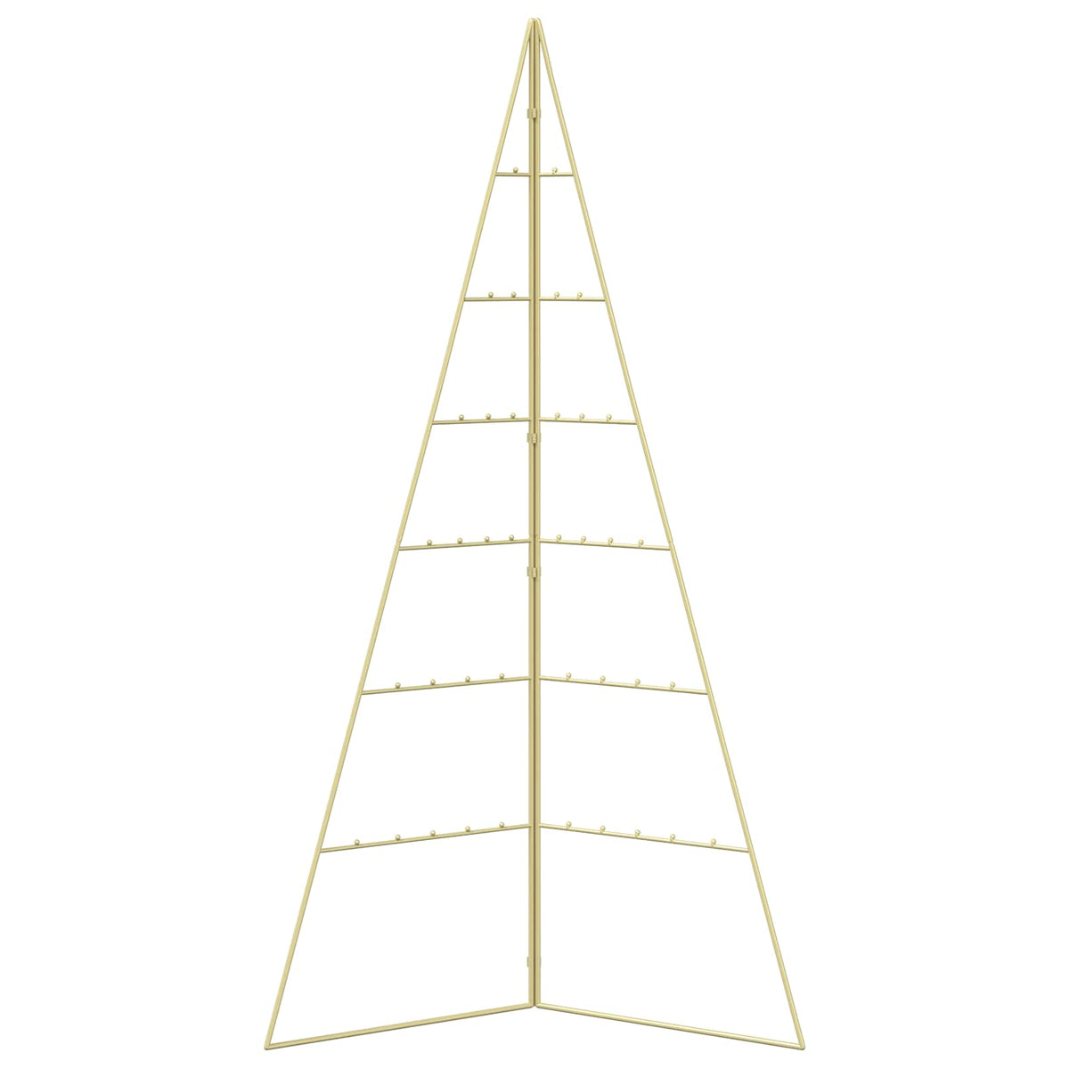 vidaXL Metalowa choinka świąteczna KUOPIO 140 cm Stal złoty