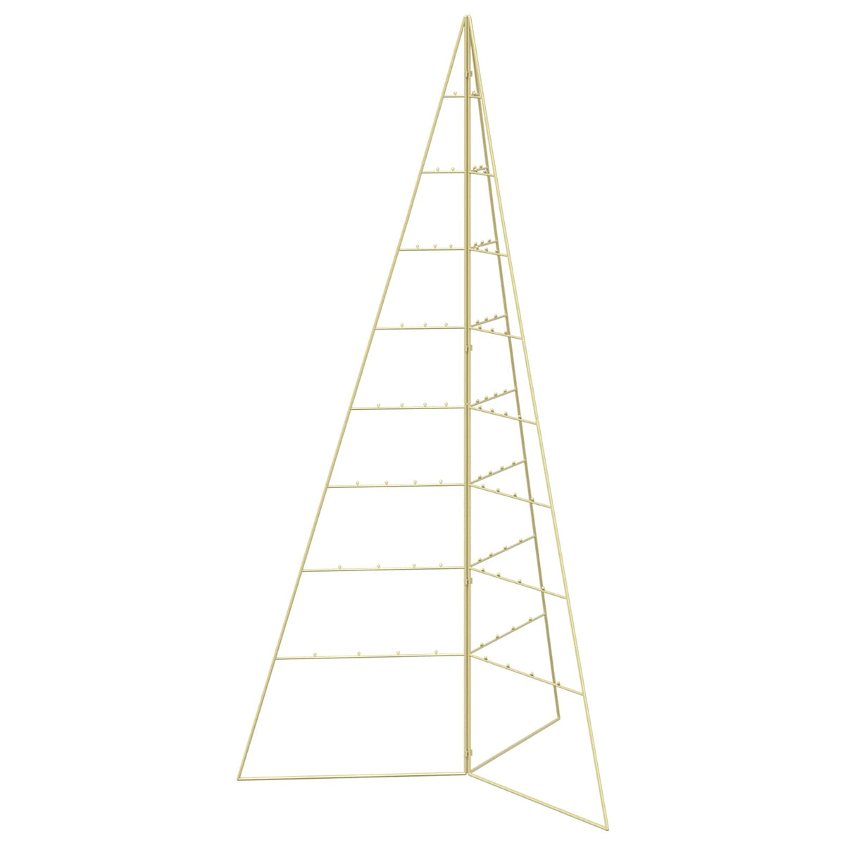vidaXL Metalowa choinka świąteczna KUOPIO 180 cm Stal złoty