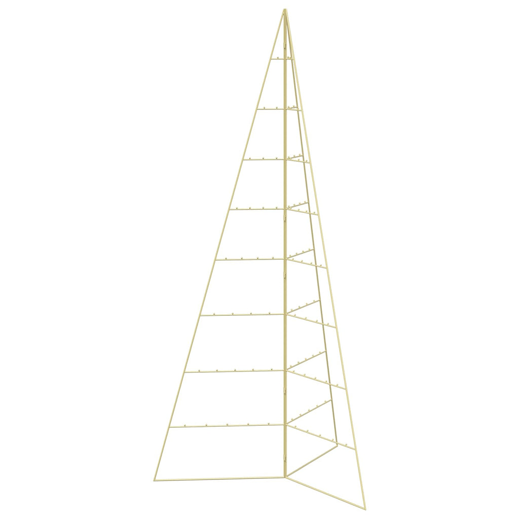 vidaXL Metalowa choinka świąteczna KUOPIO 210 cm Stal złoty