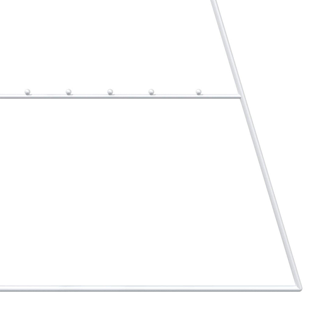 vidaXL Metalowa choinka świąteczna KUOPIO 210 cm Stal Biały