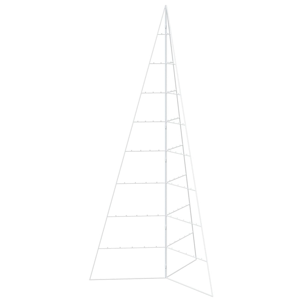 vidaXL Metalowa choinka świąteczna KUOPIO 210 cm Stal Biały