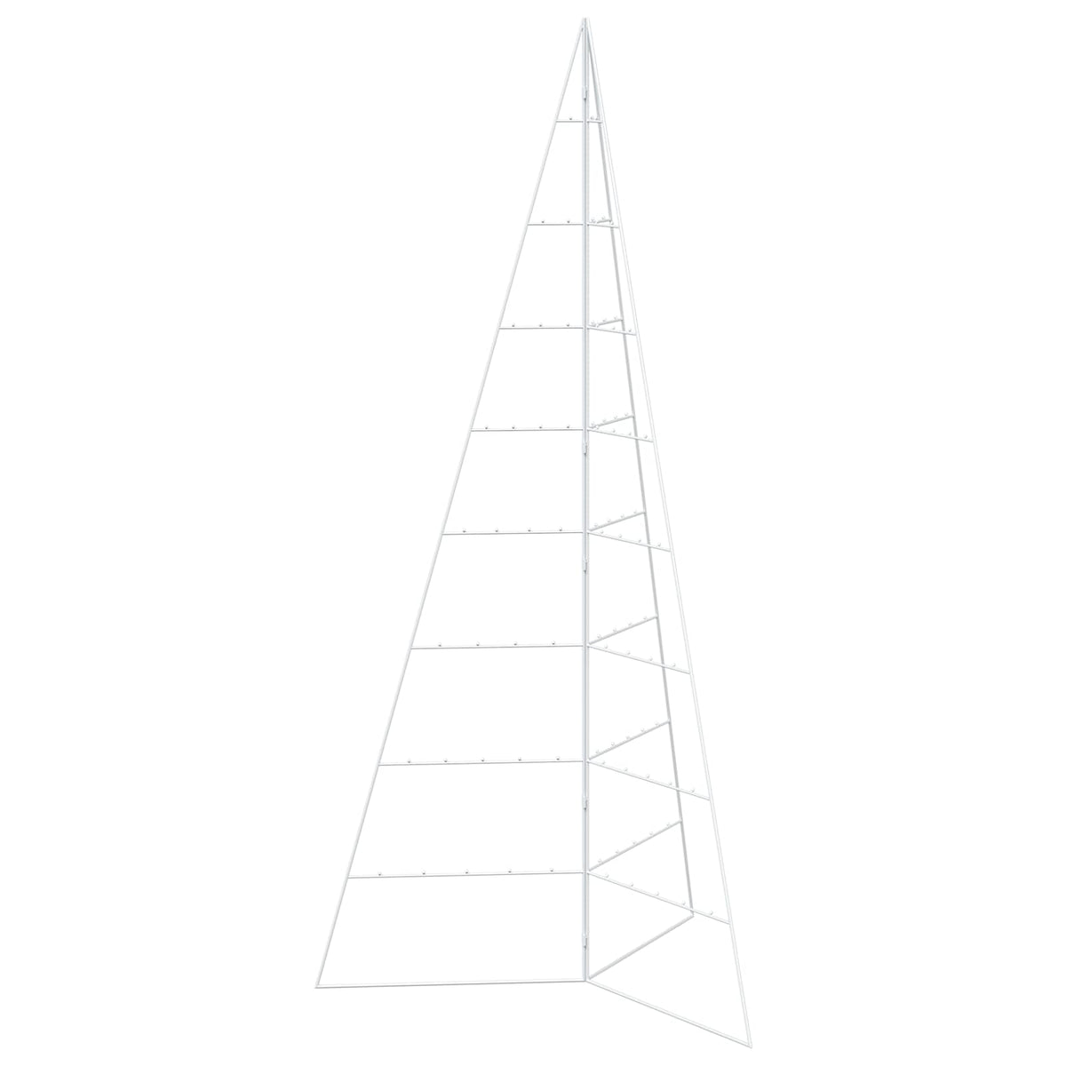 vidaXL Metalowa choinka świąteczna KUOPIO 210 cm Stal Biały