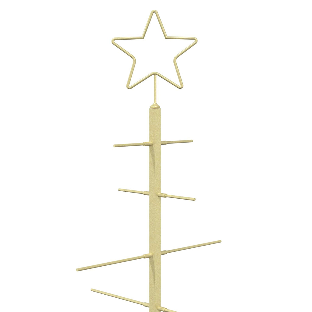 vidaXL Metalowa choinka ze stojakiem KUOPIO 60 cm Stal złoty