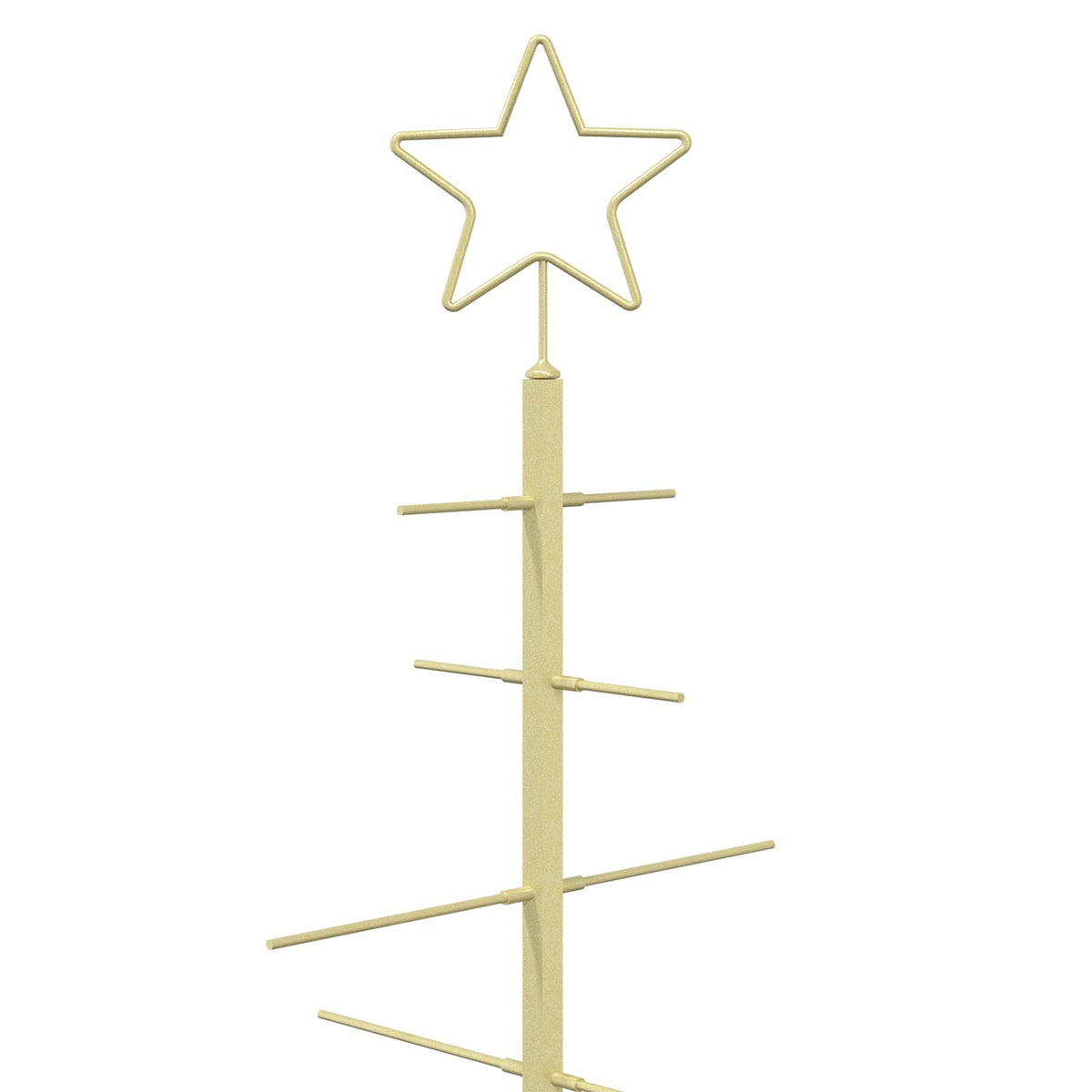 vidaXL Metalowa choinka ze stojakiem KUOPIO 60 cm Stal złoty