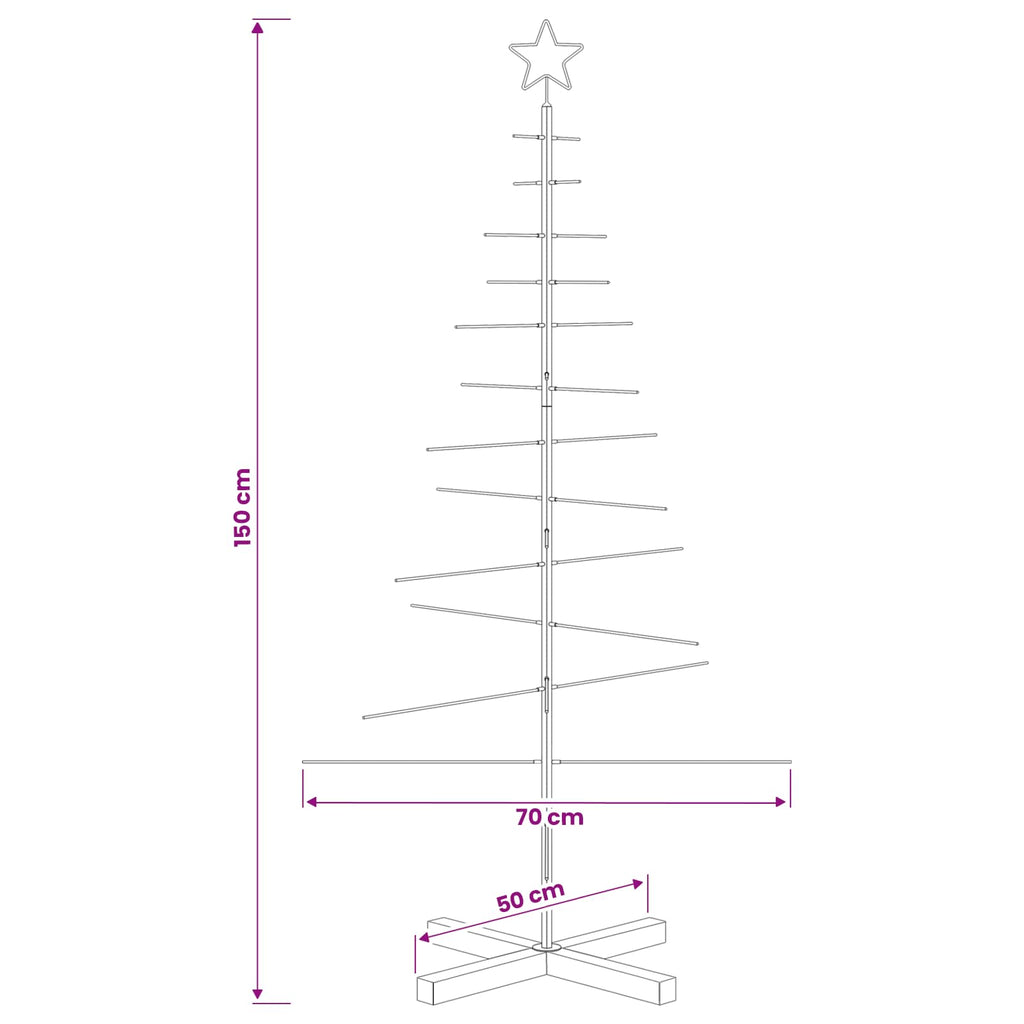 vidaXL Metalowa choinka ze stojakiem KUOPIO 150 cm Stal złoty