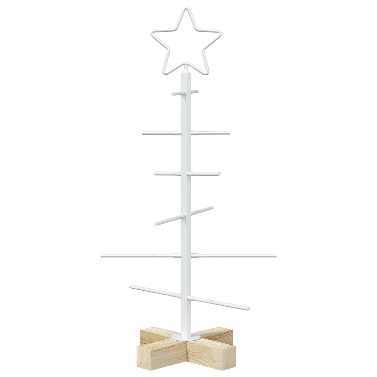 vidaXL Metalowa choinka ze stojakiem KUOPIO 60 cm Stal Biały