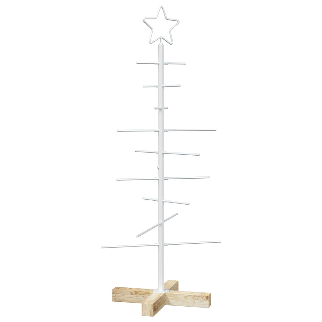 vidaXL Metalowa choinka ze stojakiem KUOPIO 90 cm Stal Biały