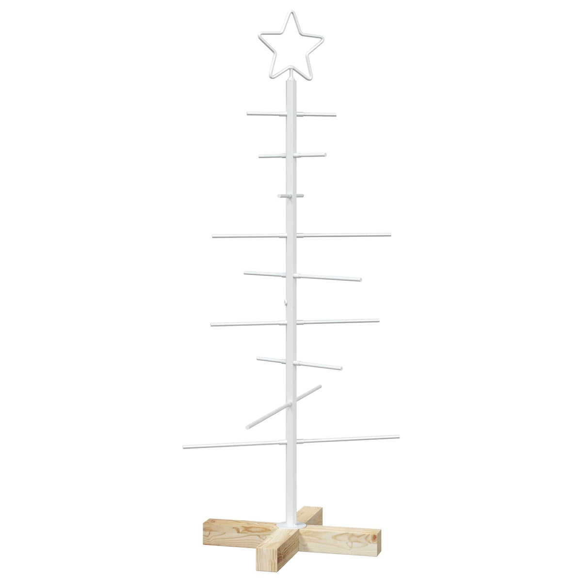 vidaXL Metalowa choinka ze stojakiem KUOPIO 90 cm Stal Biały