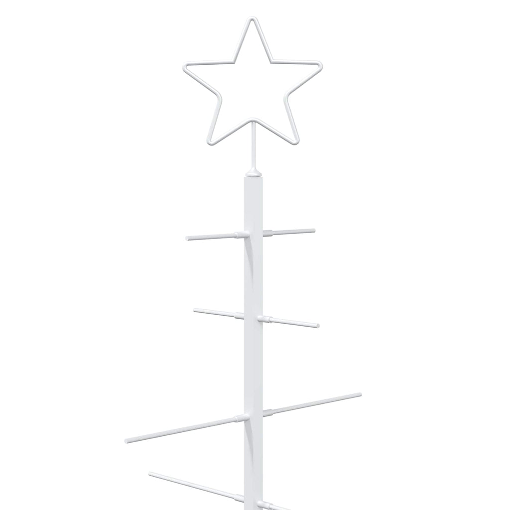 vidaXL Metalowa choinka ze stojakiem KUOPIO 120 cm Stal Biały