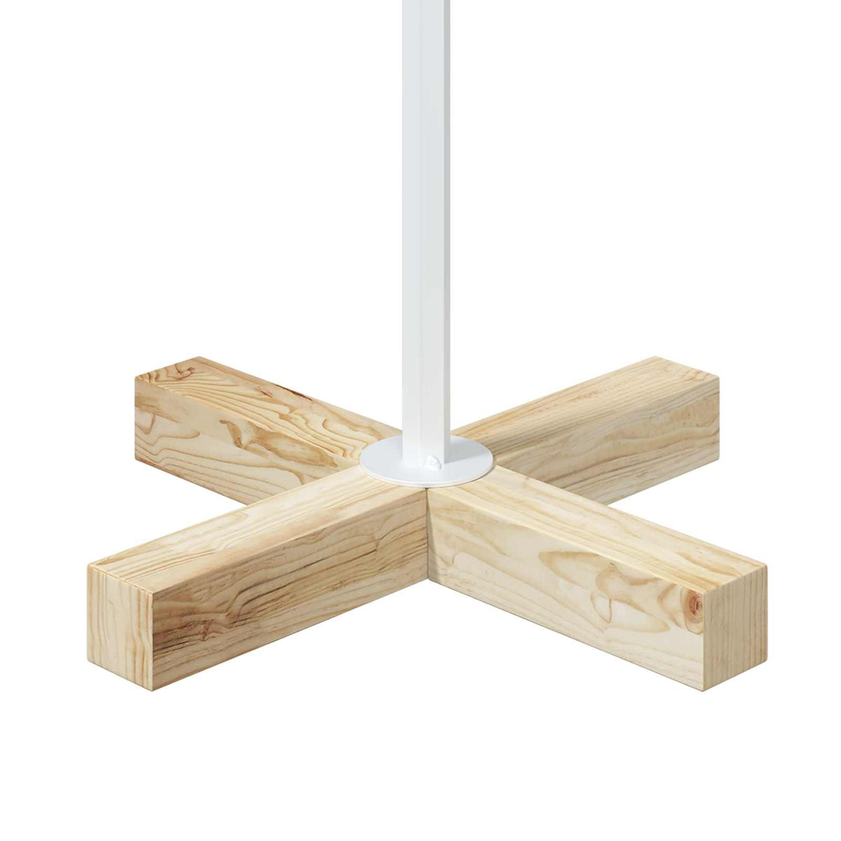 vidaXL Metalowa choinka ze stojakiem KUOPIO 120 cm Stal Biały