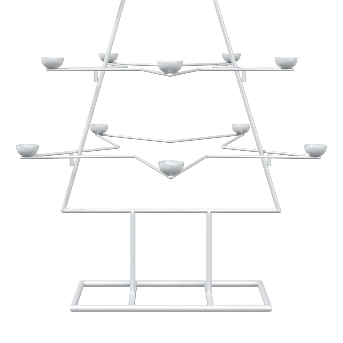 vidaXL Metalowe drzewko bożonarodzeniowe z podstawą KUOPIO 140 cm Stal