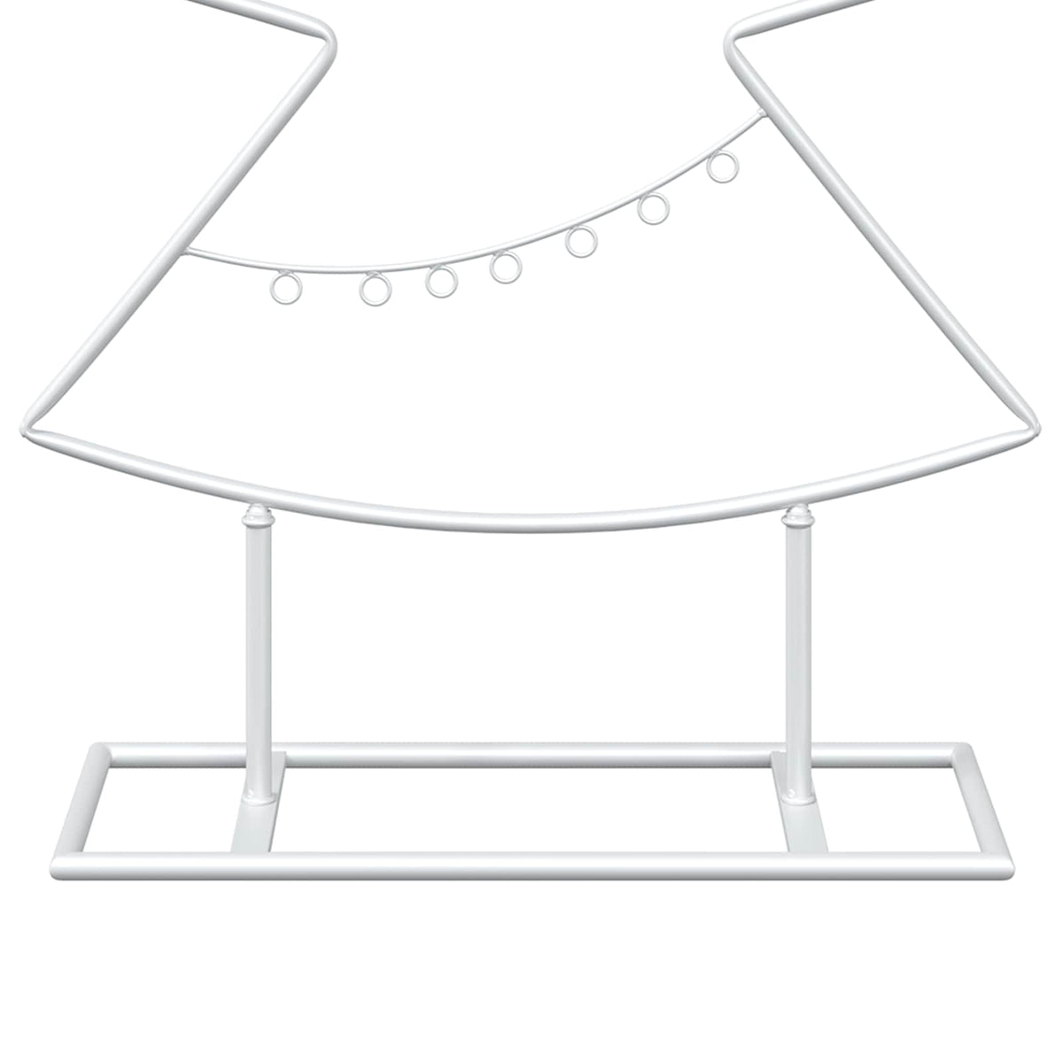 vidaXL Metalowa choinka ze stojakiem KUOPIO 125 cm Stal Biały