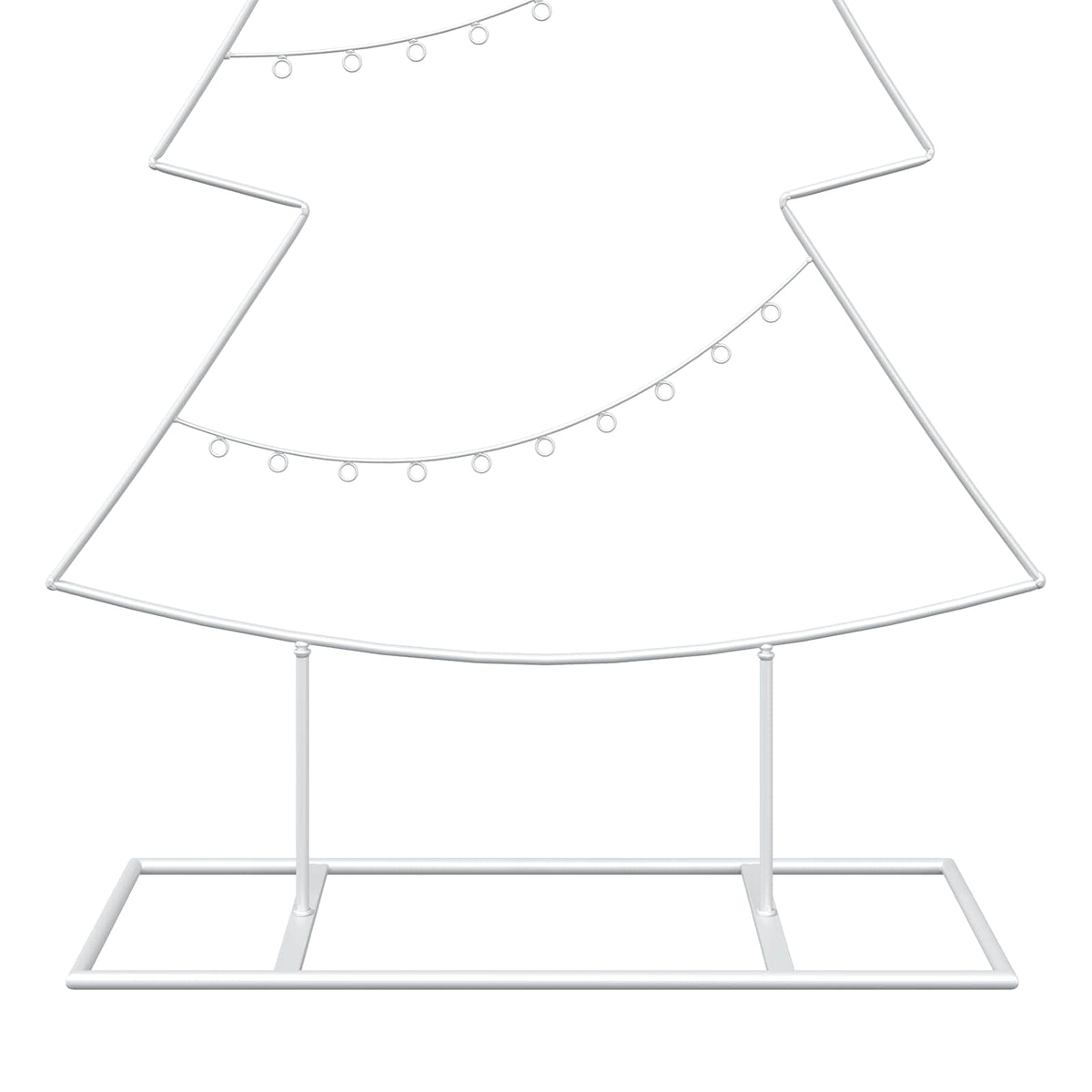 vidaXL Metalowa choinka ze stojakiem KUOPIO 210 cm Stal Biały