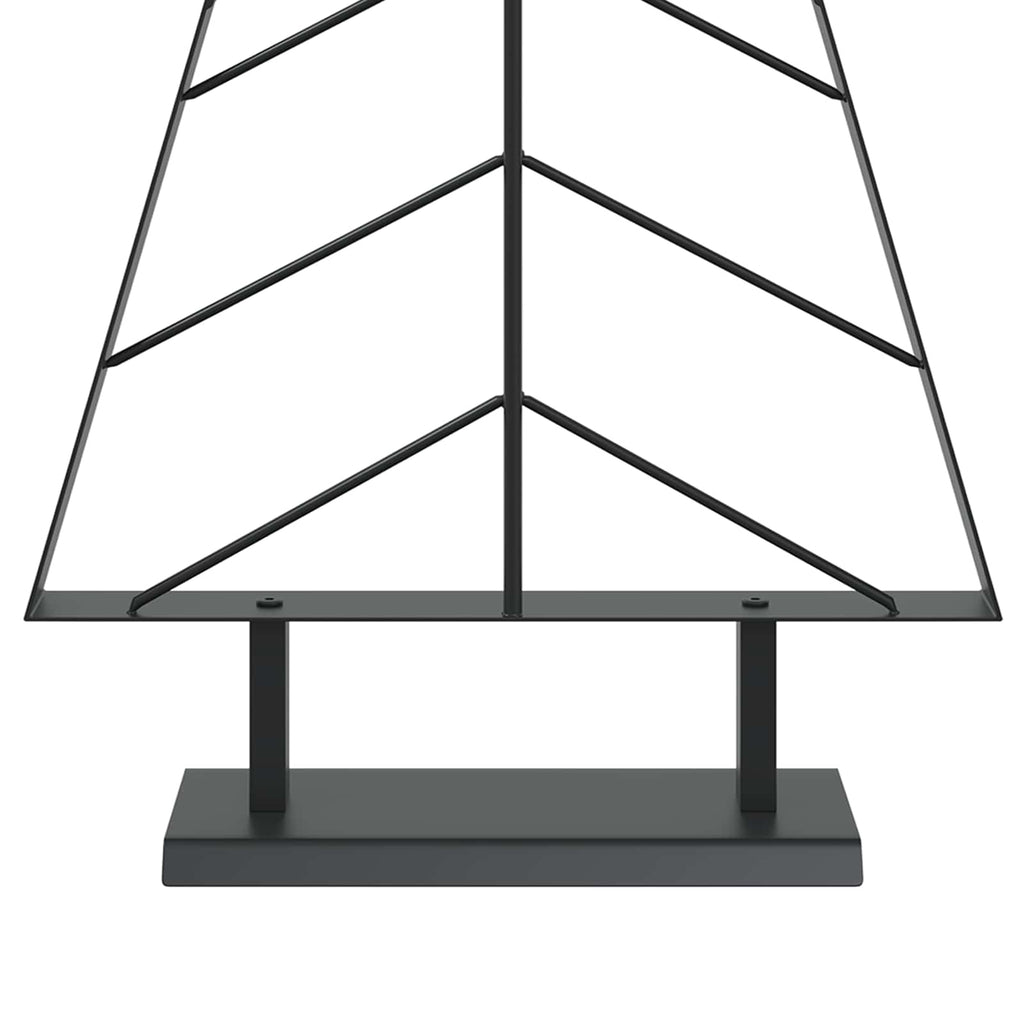 vidaXL Metalowa choinka ze stojakiem KUOPIO 125 cm Stal Czarny