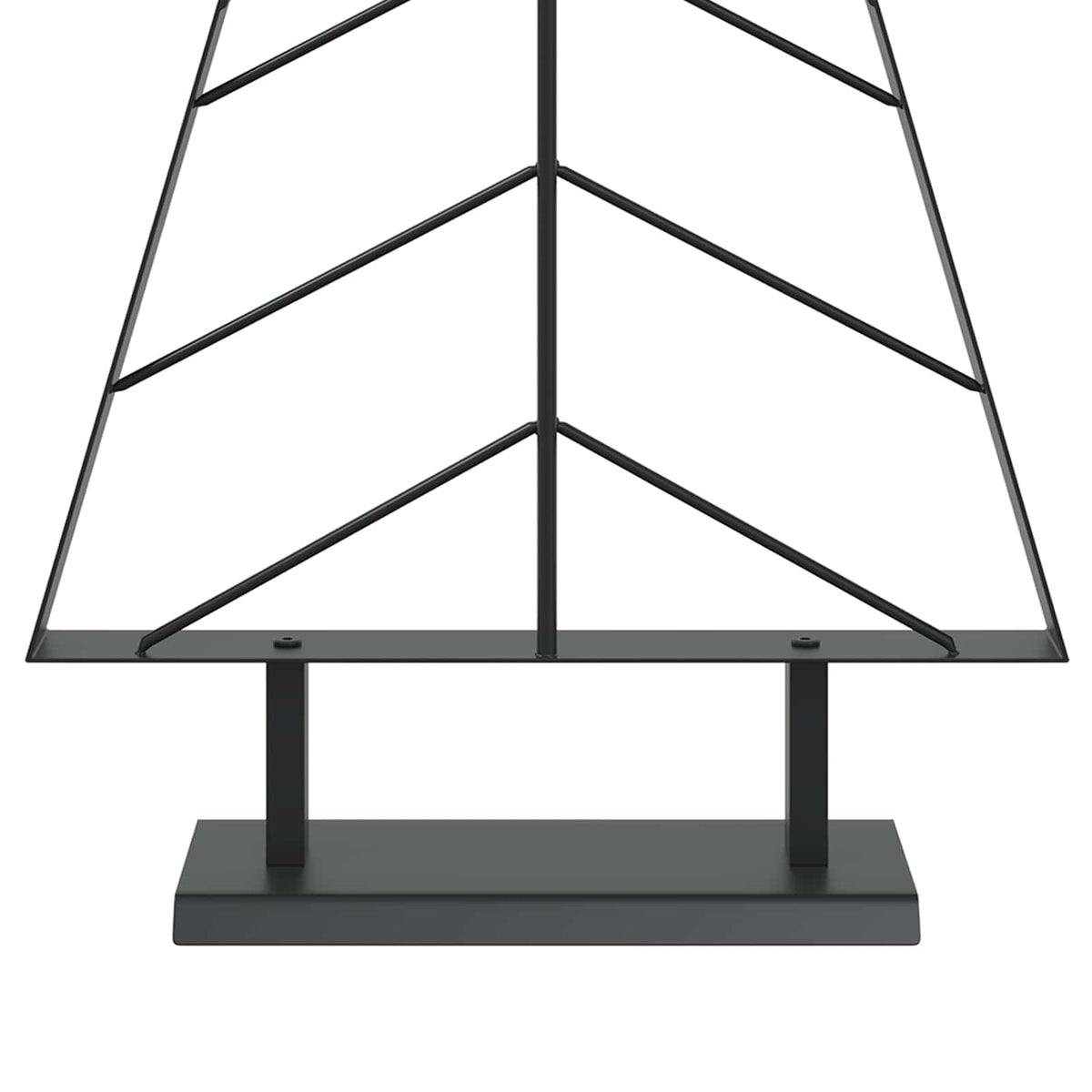 vidaXL Metalowa choinka ze stojakiem KUOPIO 125 cm Stal Czarny
