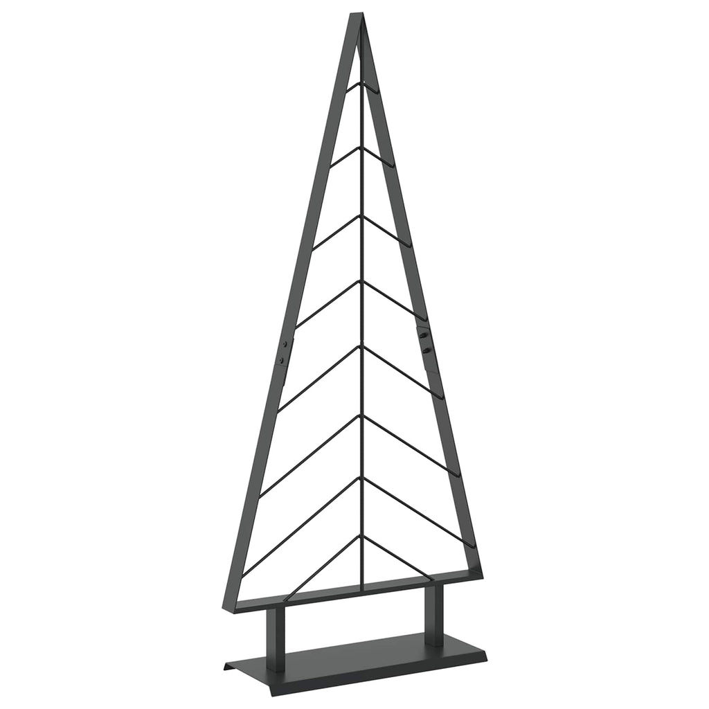 vidaXL Metalowa choinka ze stojakiem KUOPIO 125 cm Stal Czarny