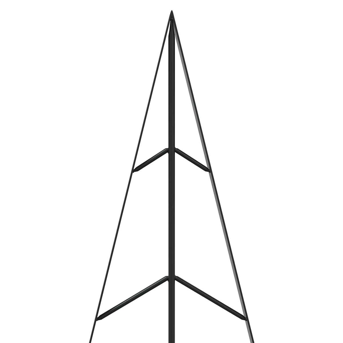 vidaXL Metalowa choinka ze stojakiem KUOPIO 150 cm Stal Czarny