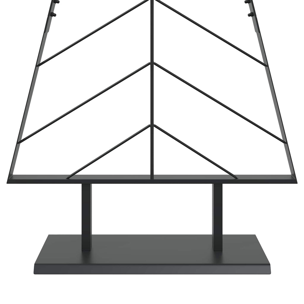 vidaXL Metalowa choinka ze stojakiem KUOPIO 150 cm Stal Czarny