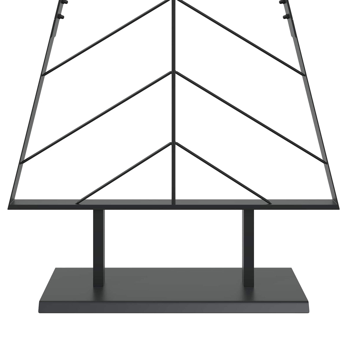 vidaXL Metalowa choinka ze stojakiem KUOPIO 150 cm Stal Czarny