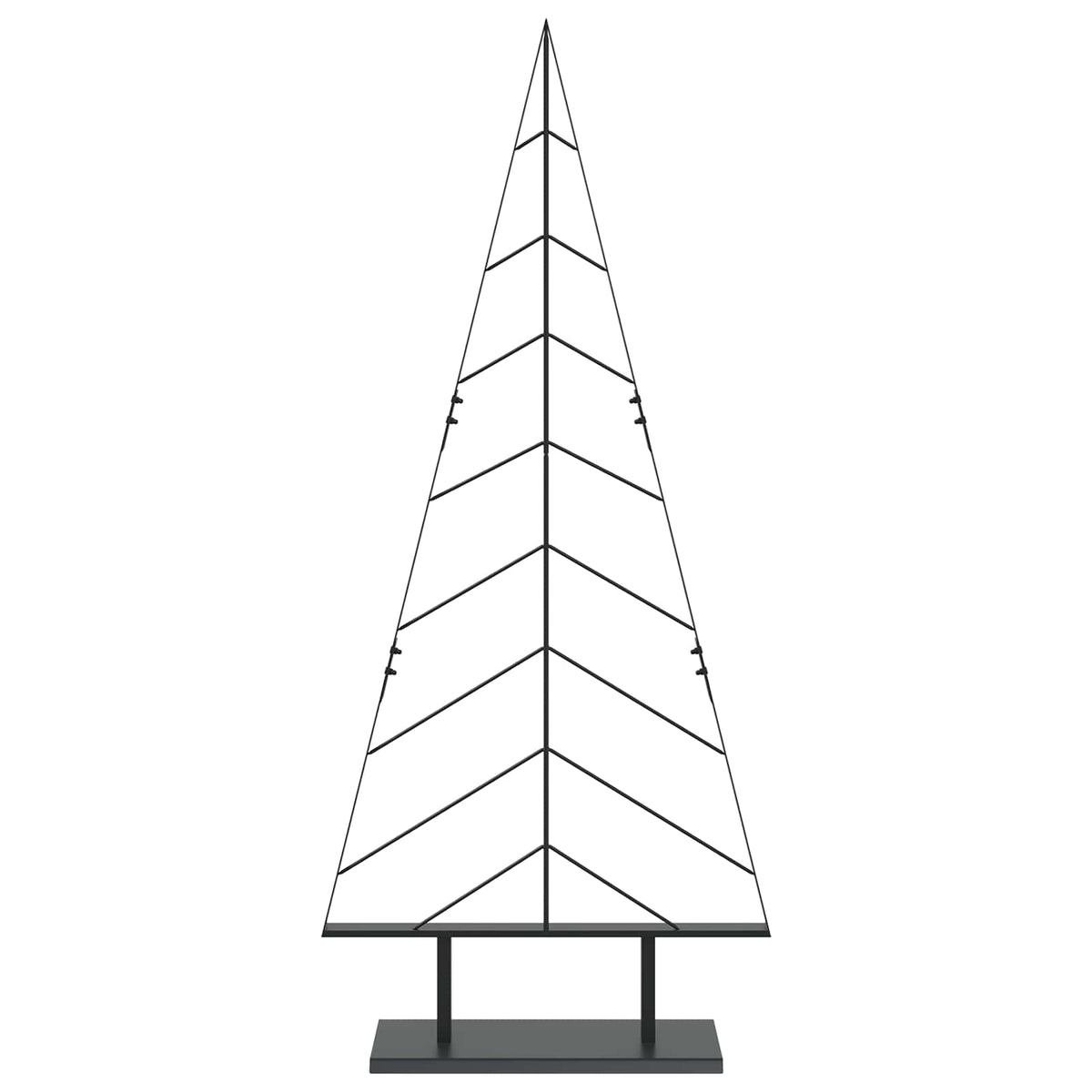 vidaXL Metalowa choinka ze stojakiem KUOPIO 150 cm Stal Czarny
