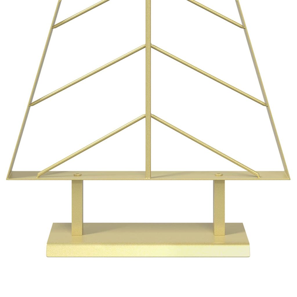 vidaXL Metalowa choinka ze stojakiem KUOPIO 90 cm Stal złoty