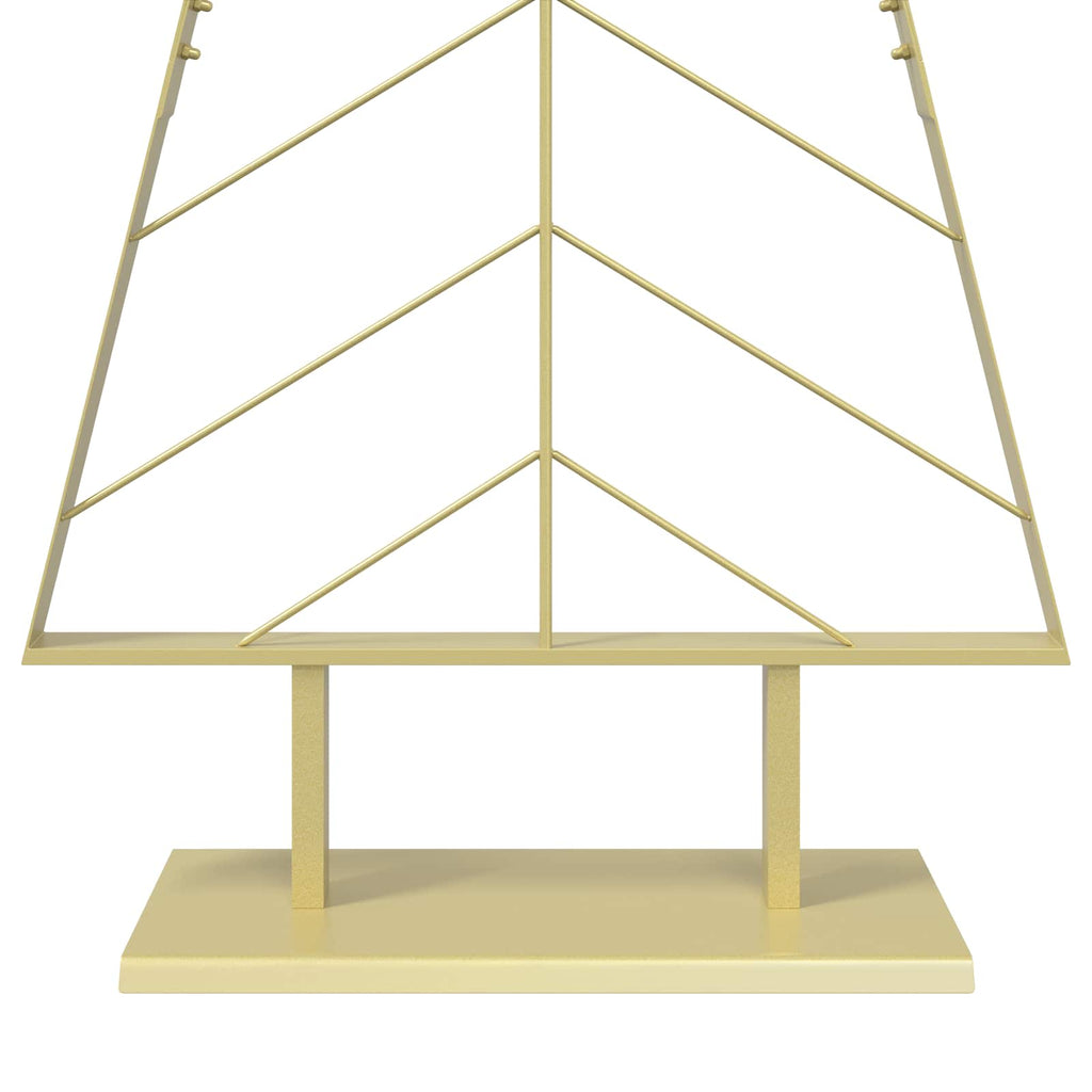 vidaXL Metalowa choinka ze stojakiem KUOPIO 210 cm Stal złoty